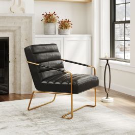 109521 Dallas Accent Chair Vintage Black