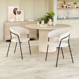 【良品】Hommage Dining Chair 109669 - Josephine Dining Chair Cream