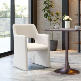 109998 - Minet Dining Chair Linen White
