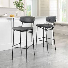 110261 - Charon Barstool Vintage Black