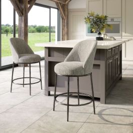 110274 - Nordhavn Swivel Counter Stool Gray