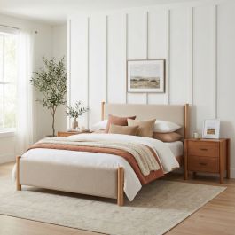 110670 - Hadi Queen Bed Beige & Natural