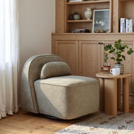 110707 - Kakao Swivel Chair Olive Brown