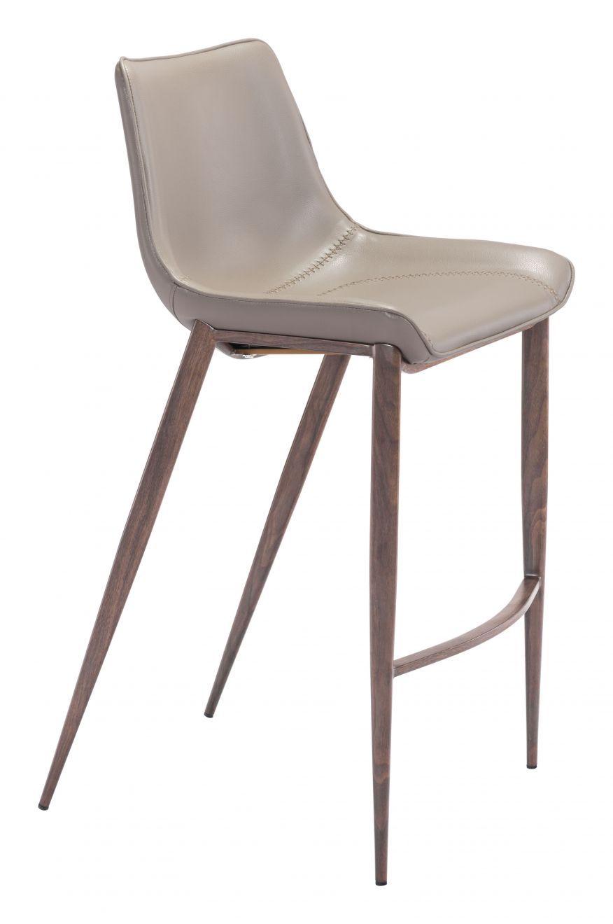 101277 - Magnus Barstool Brown & Walnut