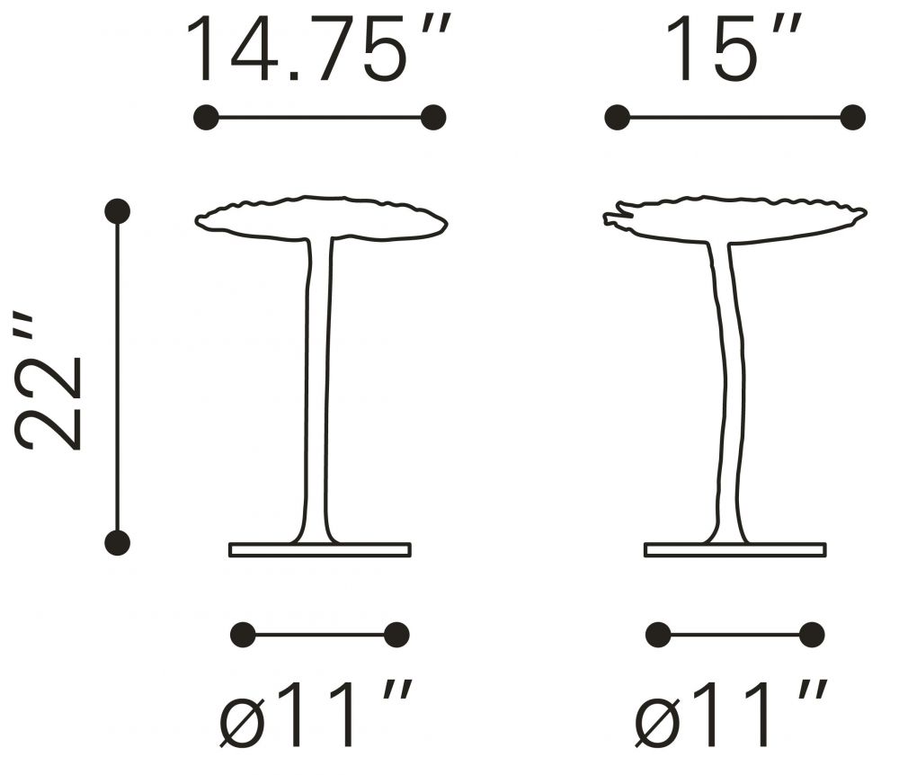 Zuo Modern Forecast Ceiling Lamp Dimensions