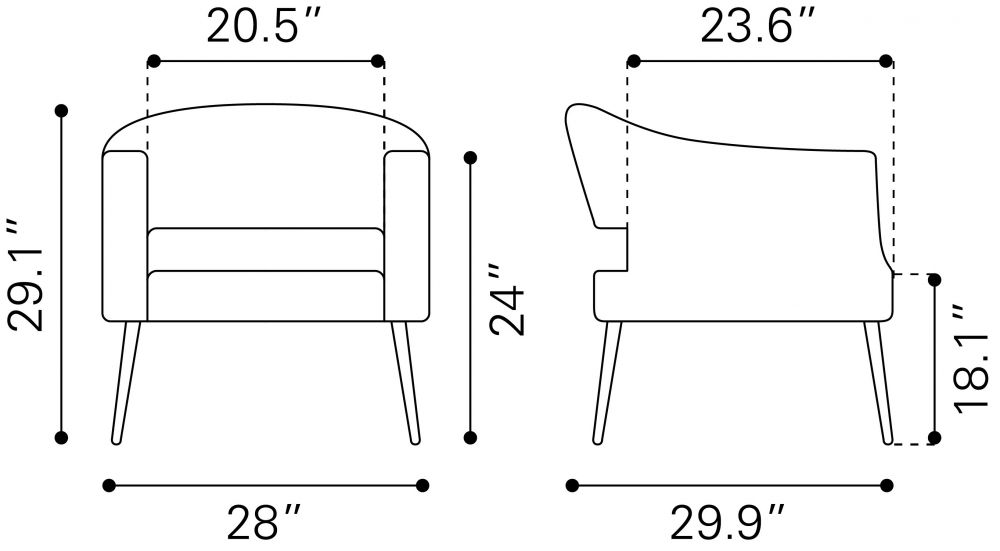 109051 Berkeley Accent Chair Vintage Brown