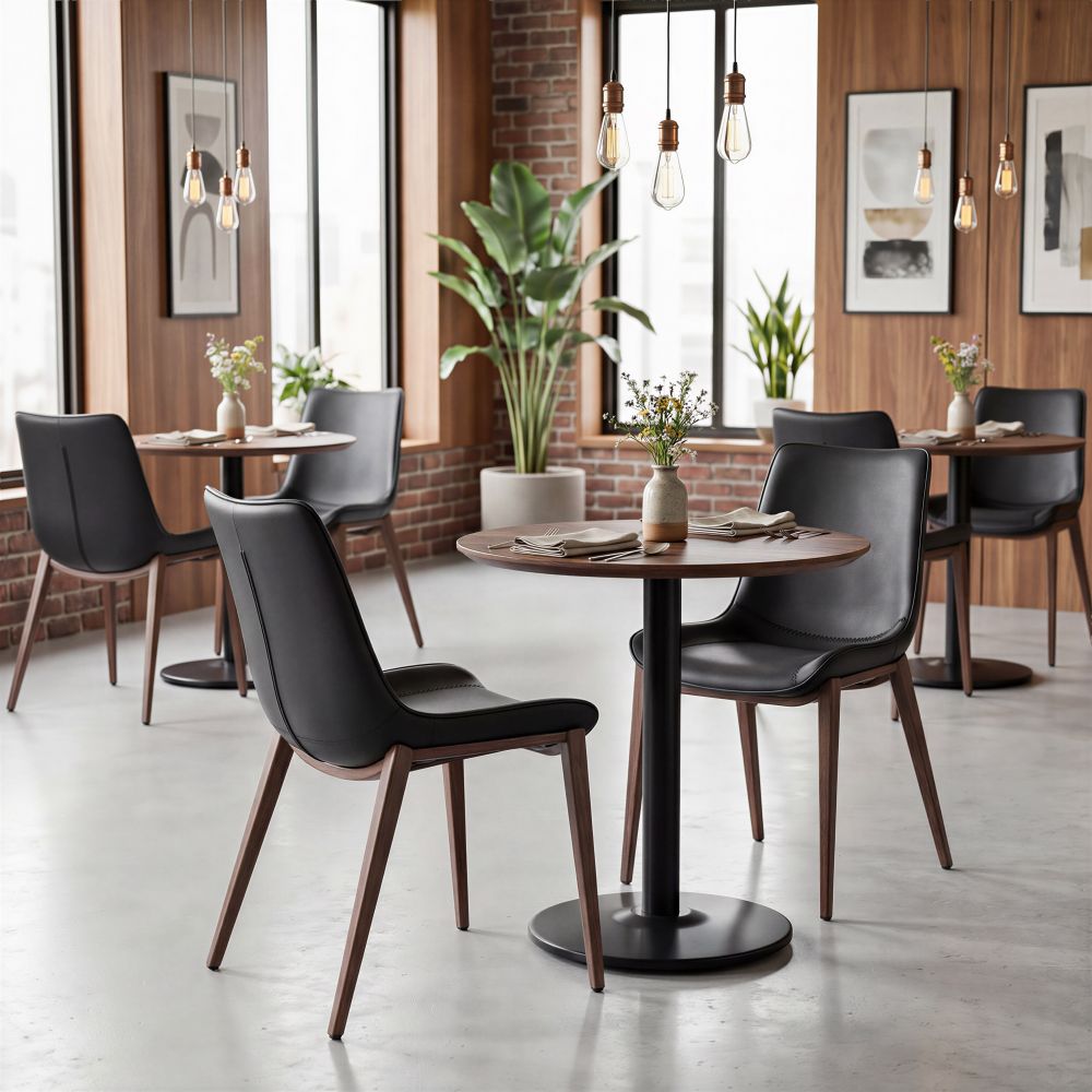 109933 - Magnus Dining Chair Black & Walnut