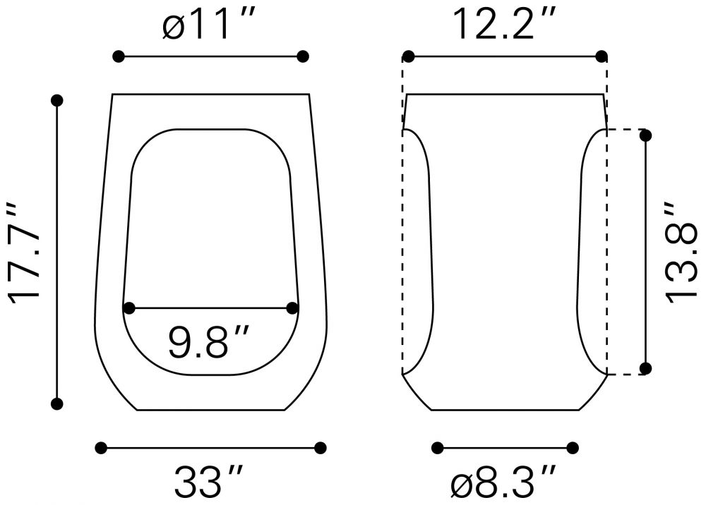 110242 - Okno Side Table Walnut