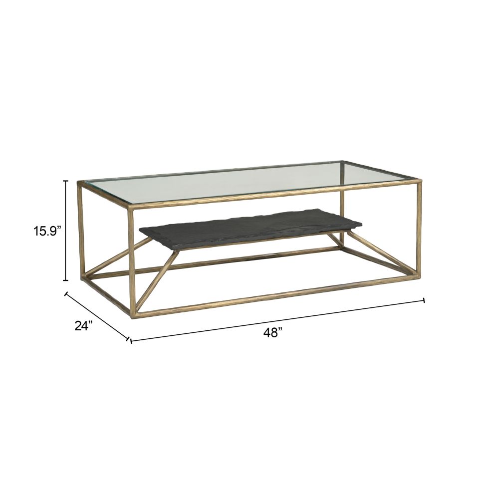 110599 - Ranol Coffee Table Brass