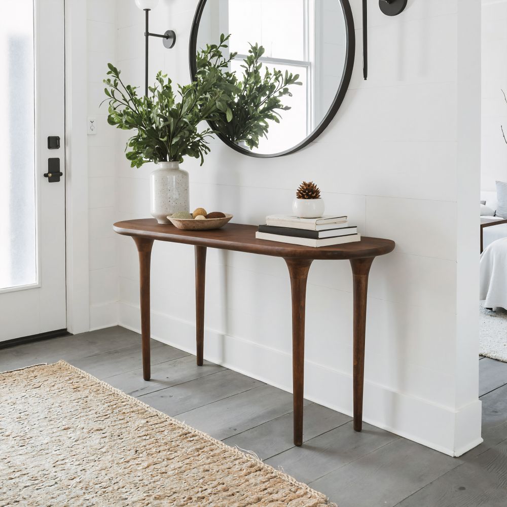 110805 - Spiker Console Table Walnut