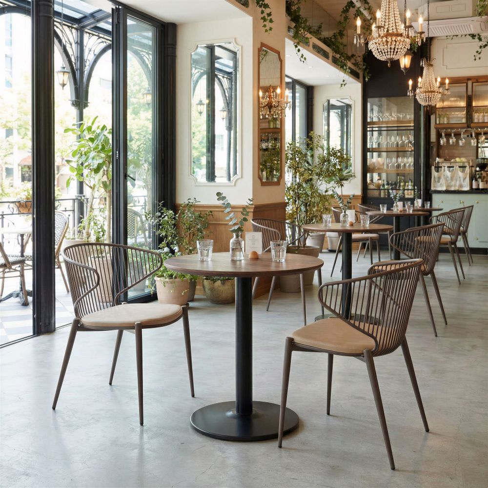 椅子 Juan 110822 - Silues Dining Chair Taupe & Brown