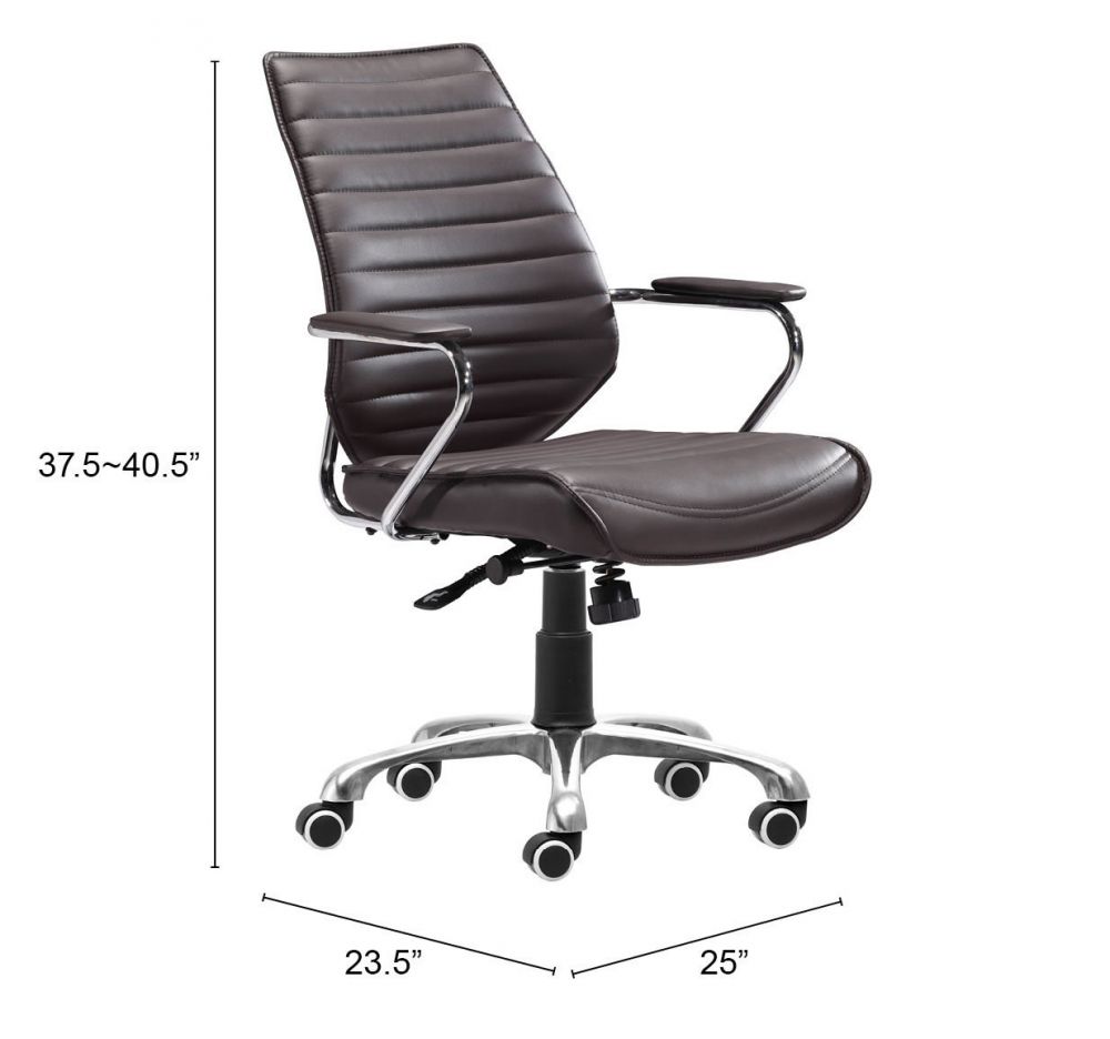 110884 - Enterprise Low Back Office Chair Espresso