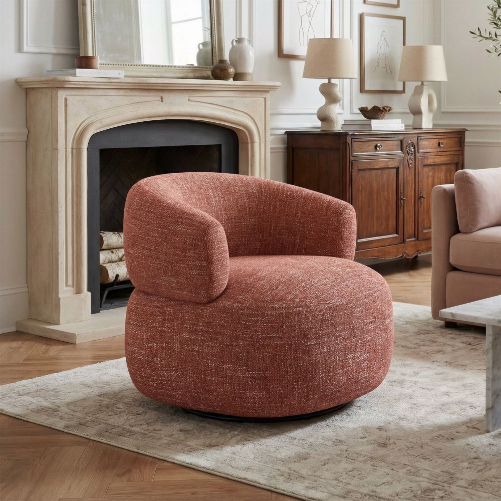 110893 - Venezia Swivel Chair Brown