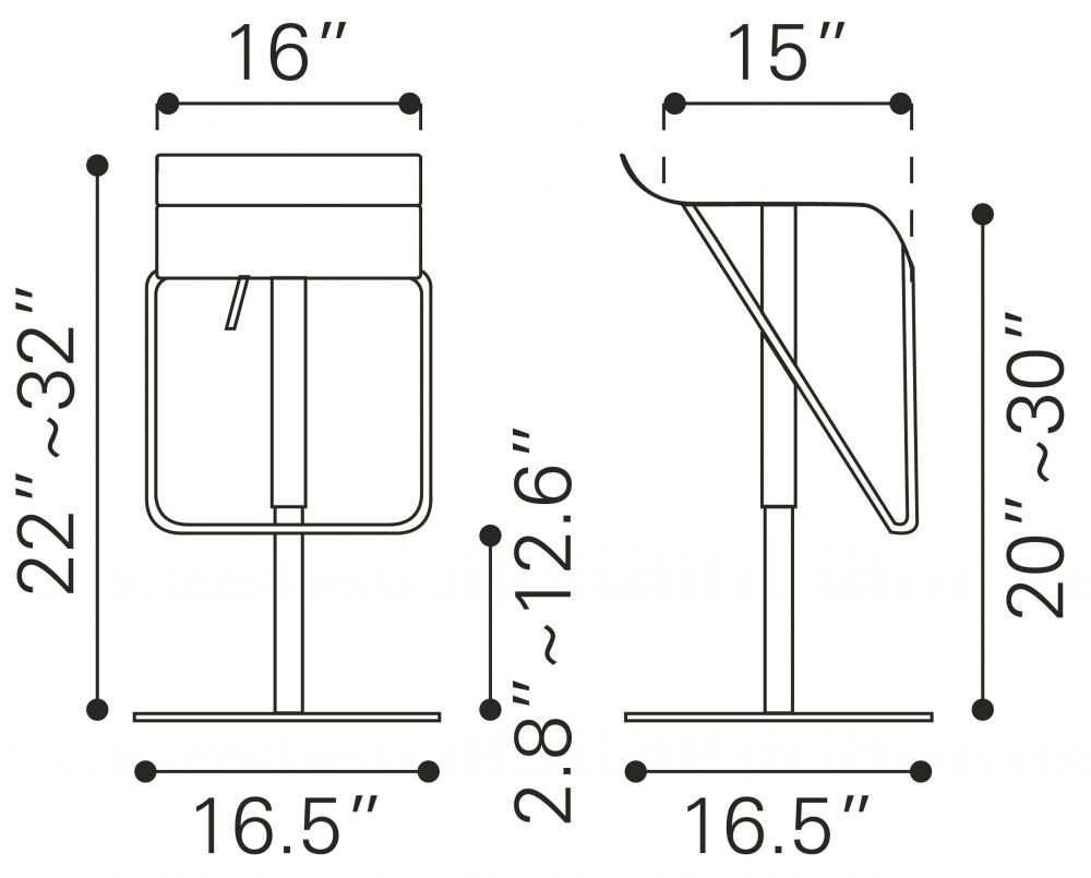 300193 - Dazzer Barstool Silver