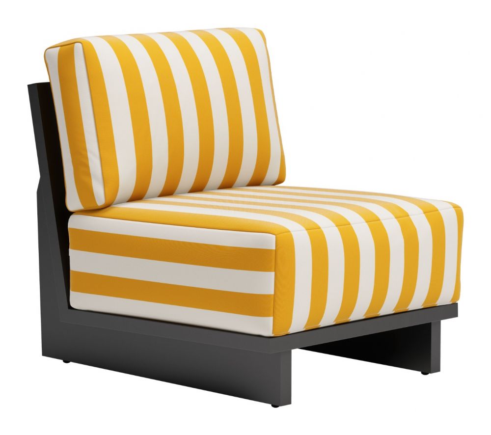 Yellow lounge chair discount cushions