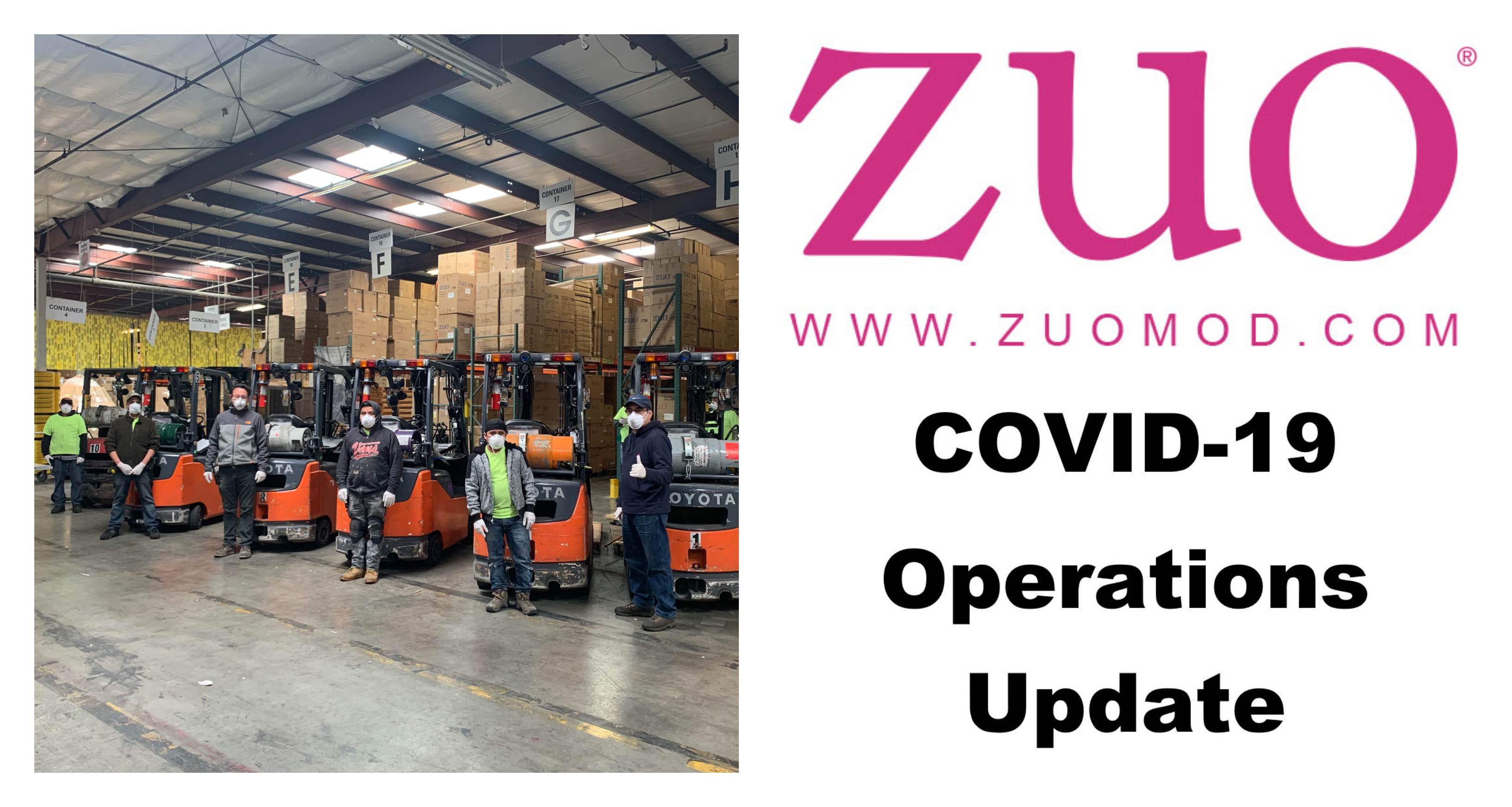 COVID-19 ZUO Operations Update