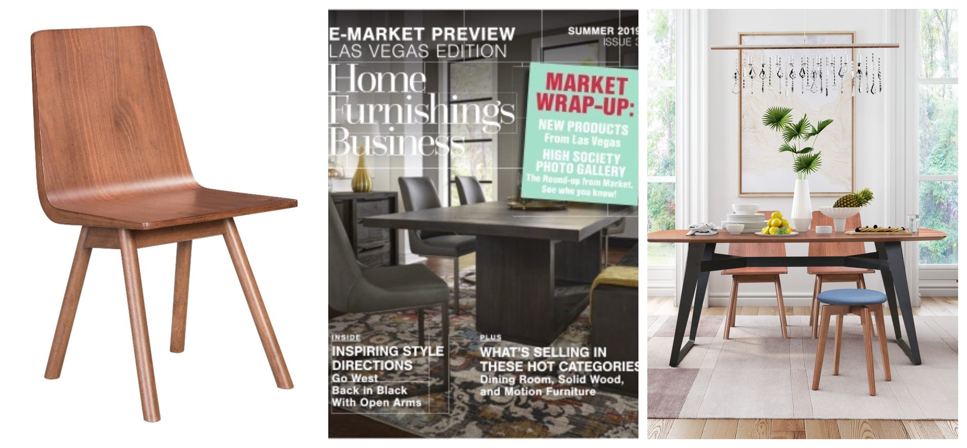 HOME FURNISHINGS BUSINESS FEATURES ZUO’S AUDREY DINING CHAIR IN SUMMER 2019 ISSUE
