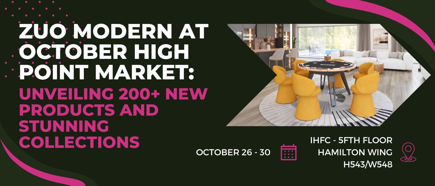 Zuo Modern at October High Point Market: Unveiling 200+ New Products and Stunning Collections